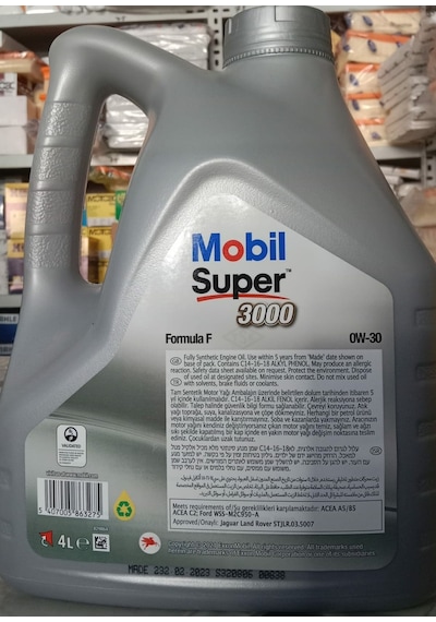 Mobil Super 3000 0W-30 Motor Yağı 4 L