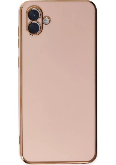 Newface Samsung Galaxy Uyumlu A04 Kılıf Volet Silikon - Pembe Diğer