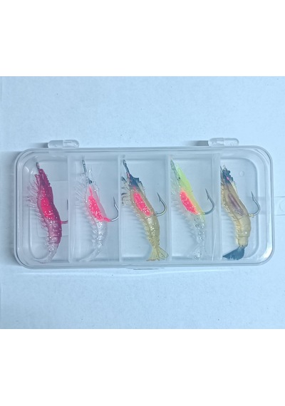 Captain 3062 Silikon Karides 5.5cm Suni Yem 5'li Kutu Renk:m