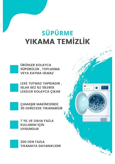 Mutfak Halısı Kaymaz Dot Tabanlı, Yıkanabilir Mutfak Halısı Çok Renkli