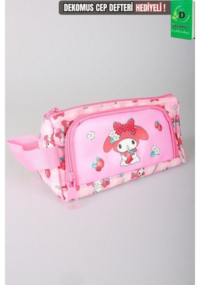 X Dekomus Lisanslı My Melody Yeni Sezon Sweet Berry Collection Kalem Çantası Açık Gri