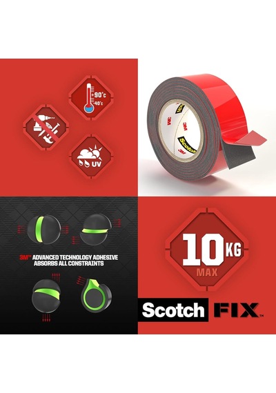 Scotch 4002-5 Extra Güçlü Montaj Bandı