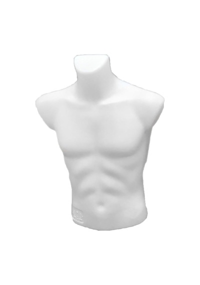 Plastik Erkek Tors Mankeni Beyaz