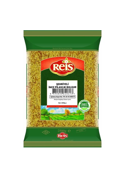 Reis Şehriyeli İnce Bulgur 2,5 Kg - Pratik Ve Lezzetli Pilavlık Bulgur Tarı