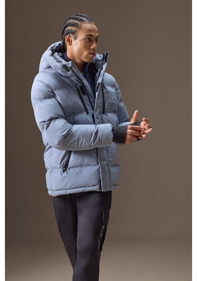 Defacto Su İtici Regular Fit Kapüşonlu Rüzgar Geçirmez Şişme Mont E9485ax25wngr530 Gri-gr530