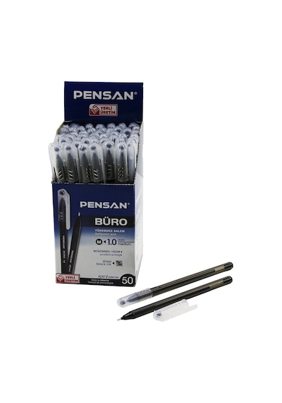 Tükenmez Kalem - Siyah Renk - 1.0 Mm Medium Uç
