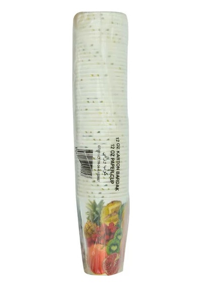 Karton Bardak 12 Oz Kullan At Çay Kahve Sıcak Kağıt Otomat Bardağı 50 Li 1 Paket