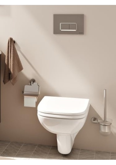 Minimax A44788 Kapaklı Tuvalet Kağıtlığı, Krom 16.5 x 12.2 x 11.2 CM