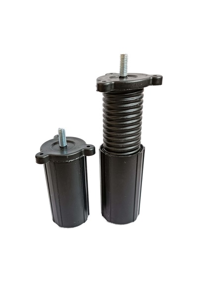 Zeygen Mobilya Koltuk Kanepe Destek Ayağı 6 Adet Siyah 10Cm 5/16 Vida-5-16 Vida