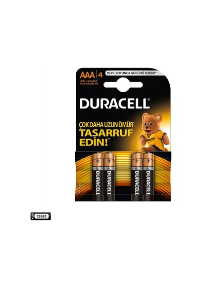PİL AAA İNCE KALEM ALKALIN (4 ADET) DURACELL