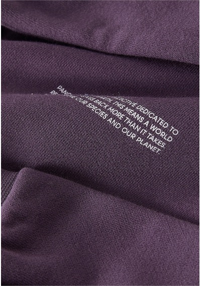 Pangaia Çocuklar Için Kapüşonlu Koyu Mor Sweatshirt