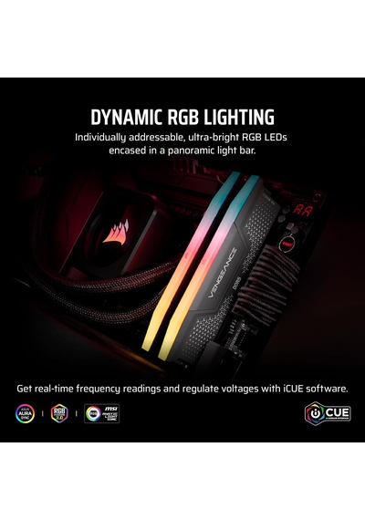 Vengeance Rgb Rs Ddr5 Ram 32gb 2x16gb 6000mhz Cl36-44-44-96 1.35v Amd Expo Intel Xmp Bilgisayar Masaüstü Belleği -