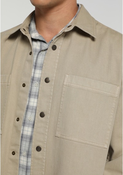 Colin's Colins Relaxed Fit Erkek Bej Shacket Cl1082298 Q1.v1 Lbg Light Beige