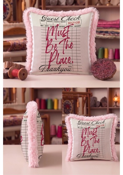 Yazılı Tipografik Saçaklı Yastık Kılıfı - Retro Kafe Bohem Pudra Krem Pembe Püsküllü Kırlent Kılıfı Yalın Vadi Aura Yazılı Tipografik Saçaklı Yastık Kılıfı - Retro Kafe Bohem Pudra Krem Pembe Püsküllü Kırlent Kılıfı Yalın Vadi Aura