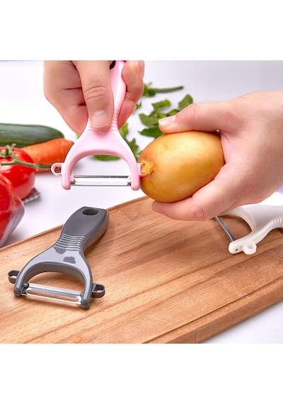 Plastlife Pratik Sebze Ve Meyve Soyacağı Paslanmaz Bıçak Çok Renkli Diğer