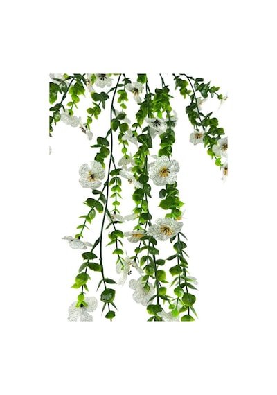Yapay Çiçek Beyaz Sarkan Mineli Okaliptus Şimşir Yapay Sarmaşık 5dal 60cm Yeşil