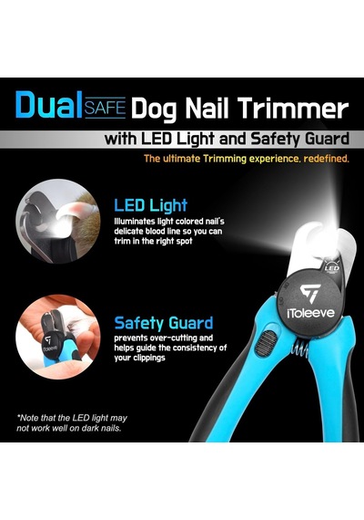 Işıklı Led Köpek Tırnak Makası, Güvenli Ve Kolay Düzelticiler İçin Çivileri Veya Kan Çizgisini Aydınlatır,