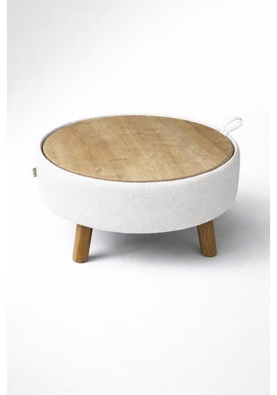 İriva Sandıklı Mekanizmalı Orta Sehpa/bench, Kırık Beyaz