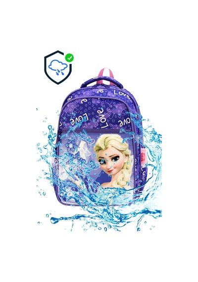 Yeni Sezon Prenses Desenli 2 Li Ortopedik Kız Okul Çantası Seti Okul Çantası+beslenme Çantası Dark Purple