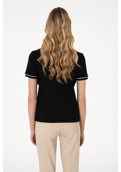 U.S. Polo Assn. Kadın Siyah Modal Karışımlı Bisiklet Yaka Tişört 50312942-VR046