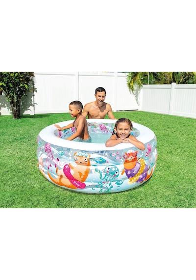 Parsavm 58480 Şefaf Deniz Desenli 3 Bölmeli Havuz 152cm Çok Renkli