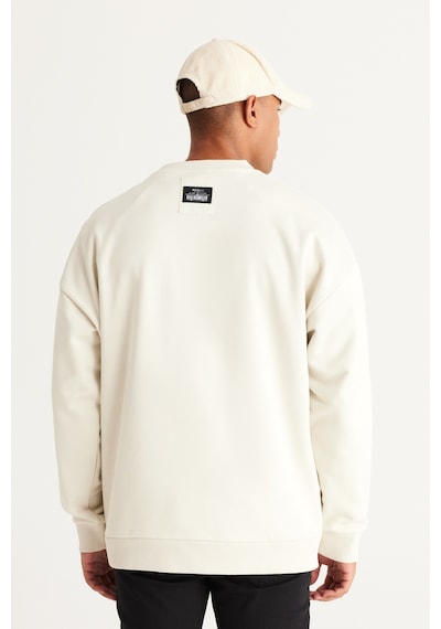 AC&Co / Altınyıldız Classics Erkek Bej Oversize Bol Kesim Bisiklet Yaka %100 Pamuk Sweatshirt Bej AC&Co / Altınyıldız Classics Erkek Bej Oversize Bol Kesim Bisiklet Yaka %100 Pamuk Sweatshirt Bej