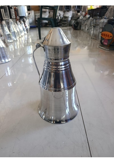 Alüminyum Güğüm No 7 Beyaz 6 Litre Süt Güğümü Sütlük Su Yoğurt Ayran Saklama Kabı