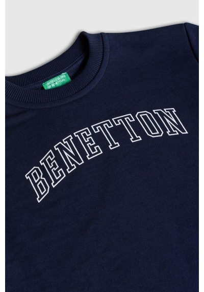 United Colors Of Benetton Erkek Çocuk Bnt-b23342 Sweatshirt Lacivert-2129 Lacivert