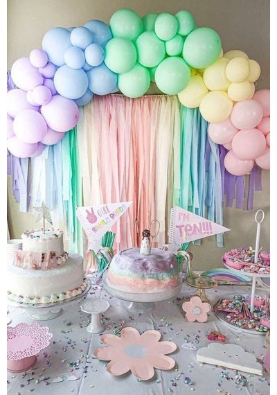 Beysüs Karışık Makaron Balon 20 Adet 12inç Standart
