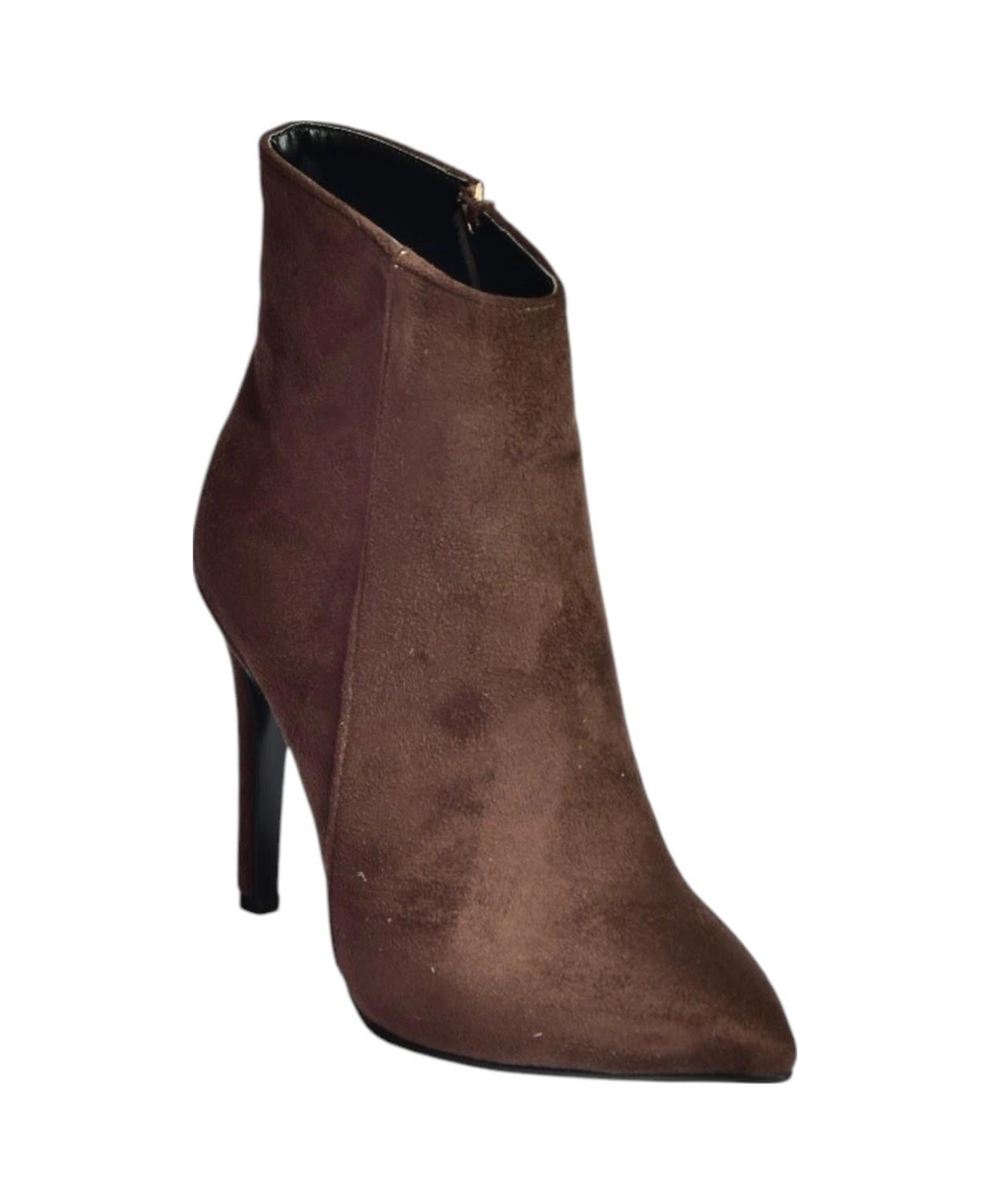 Fox Shoes N372524402 Kahverengi Süet İnce Topuklu Kadın Bot Kahverengi-süet