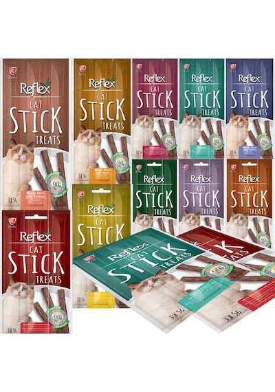 Reflex Tahılsız Karışık Yetişkin Kedi Ödül Maması 12'li 3 x 5 G
