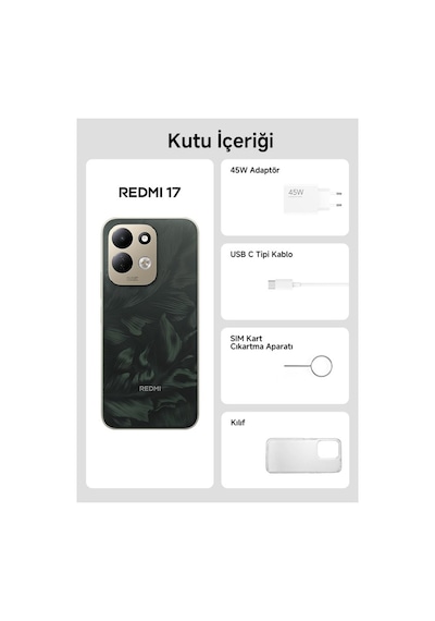 Xiaomi Redmi 17 4G 4 GB 256 GB (Xiaomi Türkiye Garantili)
