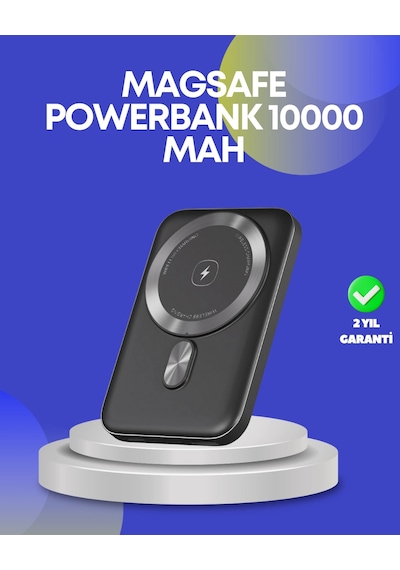 22.5w Hızlı Şarj Destekli Manyetik Powerbank Kompakt Tasarım Sarı