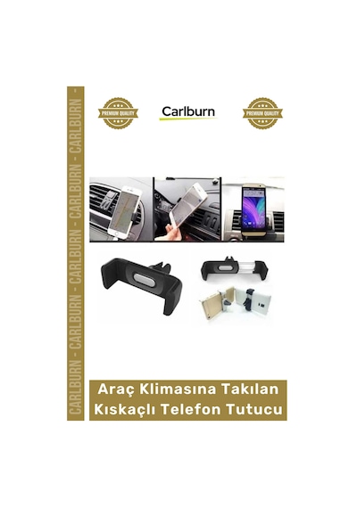 Telefontutacağı Havalandırma Izgarası Uyumlu 360 Döner Araç Klimasına Takılan Kıskaçlı Telefon Tutu