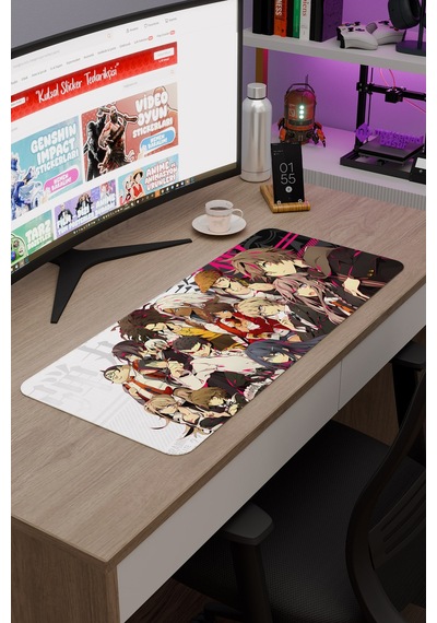Danganronpa Kaymaz Dikişli Kauçuk Oyuncu Mousepad V1 - 70x30 Xl Gaming Mouse Pad Fare Altlığı