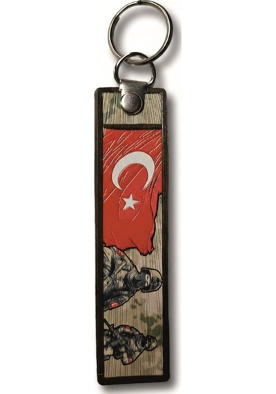 Tpu Çift Taraflı Anahtarlık - Bir Gece Ansızın Gelebiliriz Çok Renkli