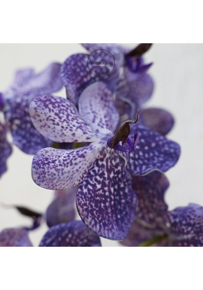 Yapay Vanda Orkide Dalı Mor 52 Cm Mor