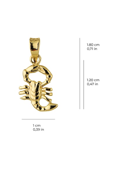 Goldkupe 14 Ayar Altın Akrep Burç Kolye Ucu 0,70 Gr-6410