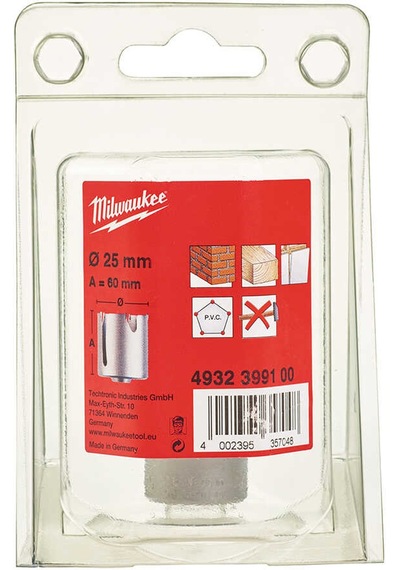 Milwaukee 25 Mm Tct Universal Elmas Delik Testere