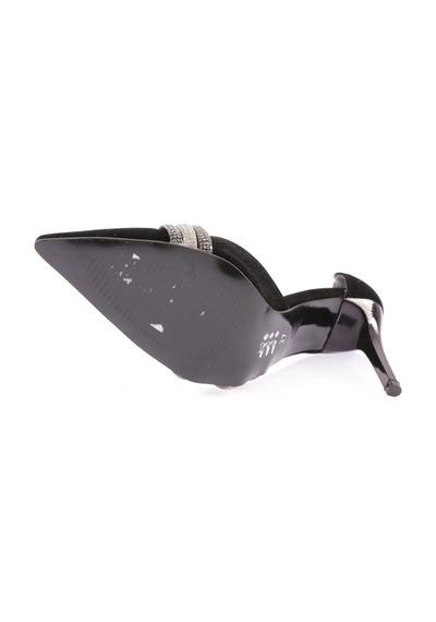 Dgn Ysf-07-23y Kadin Silver Taş Bantli Abiye Ayakkabi YSF-07-1563-R1700 Siyah