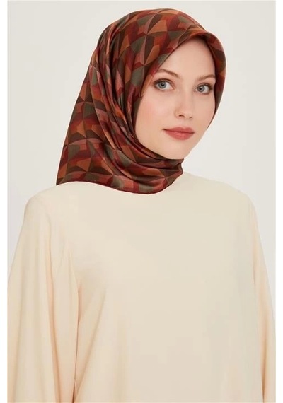 Armine Sura Saf İpek Eşarp 9204d 82 Çok Renkli