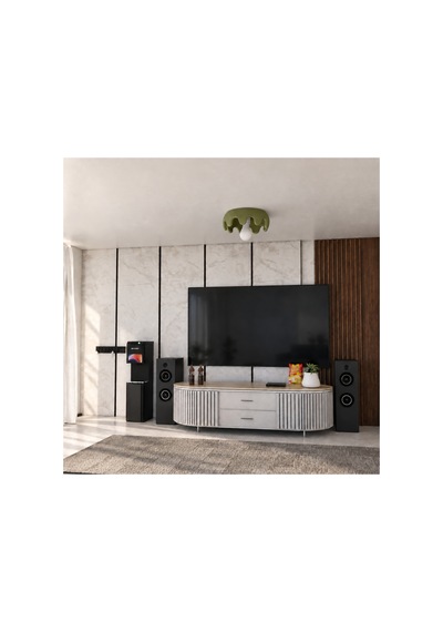 Modern Tekli Avize, Dalgalı Kenarlı Beton Dokulu Plafonyer Avize Yeşil
