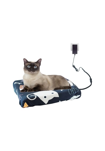 Kedi Minderi Isıtmalı Model 45x45cm 16v Adaptörlü Su Geçirmez