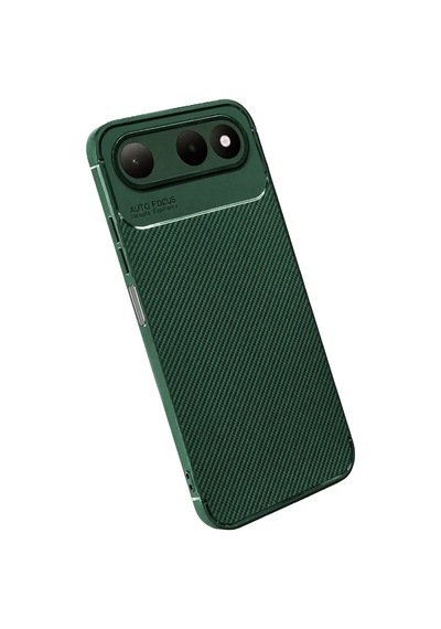 Tecno Spark 50 5g Uyumlu Auto Focus Karbon Kapak - Yeşil Çok Renkli