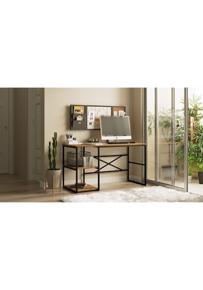 Atlantis 120cm Metal Çalışma Masası Atl26-a Çam Atlantik Çam Atlantis 120cm Metal Çalışma Masası Atl26-a Çam Atlantik Çam