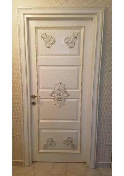 Kahve Eskitme Saray Tavan Motif 28,5 37,5 Cm