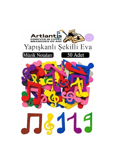 Şekilli Eva Yapışkanlı 50 Li 1 Paket Kendinden Yapışkanlı Eva Sticker Okul Öncesi Kreş Ana Sınıfı Etkinlik Proje Lila