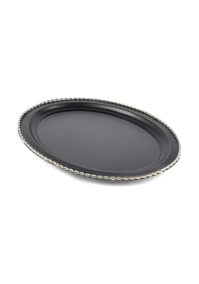 Mikasa Moor Siyah Oval Tepsi 46x35cm