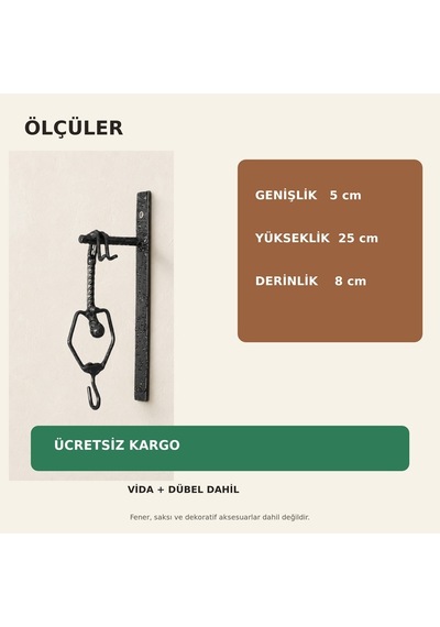 Fener Askısı ve Çiçek Askılığı WH011