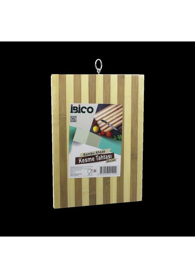 Hubrendy Tedarik Bambu Kesme Tahtası 24x34x1.3 Cm - Metal Kulplu Diğer